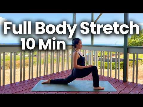 10 Min Gentle Morning Yoga | Full Body Stretch & Reset YouTube video thumbnail.
